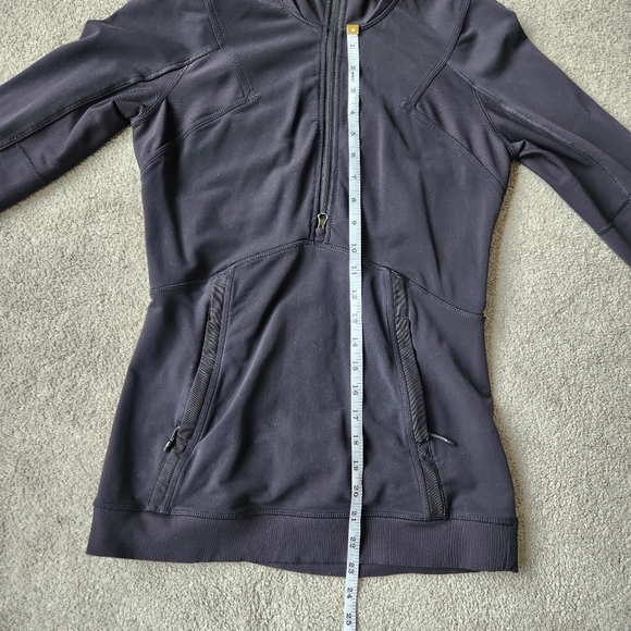 Lululemon Winter Sprinter Hoodie Half Zip Black Running Hooded Pullover Size 6 - Picture 12 of 13
